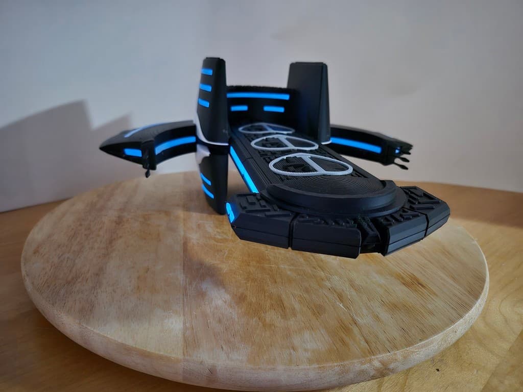 Stargate Bilskirnir Class Asgard Schiff 3D Modell 34x31cm