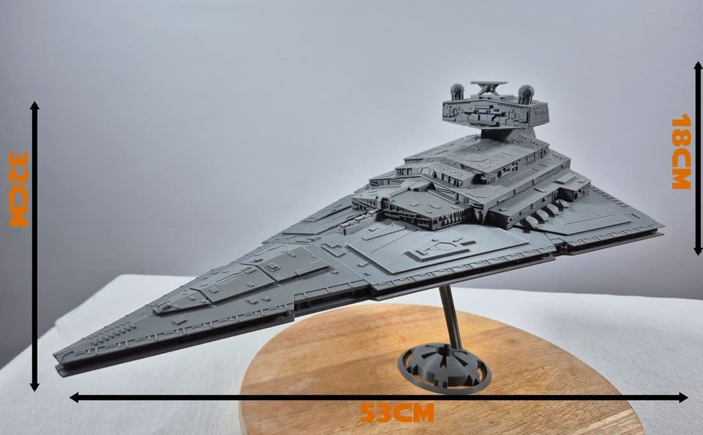 Star Wars – Imperial II-Class Star Destroyer 3D Modell 53x35 cm