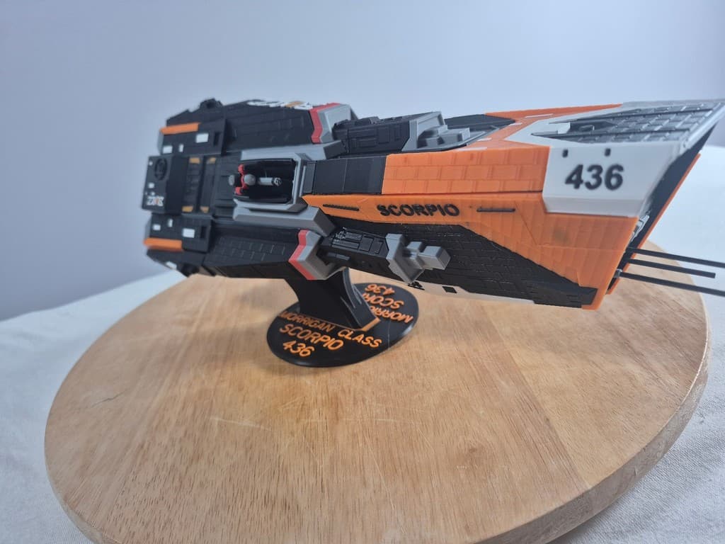 The Expanse – MCRN Morrigan-Class Destroyer 3D Modell 37x12 cm