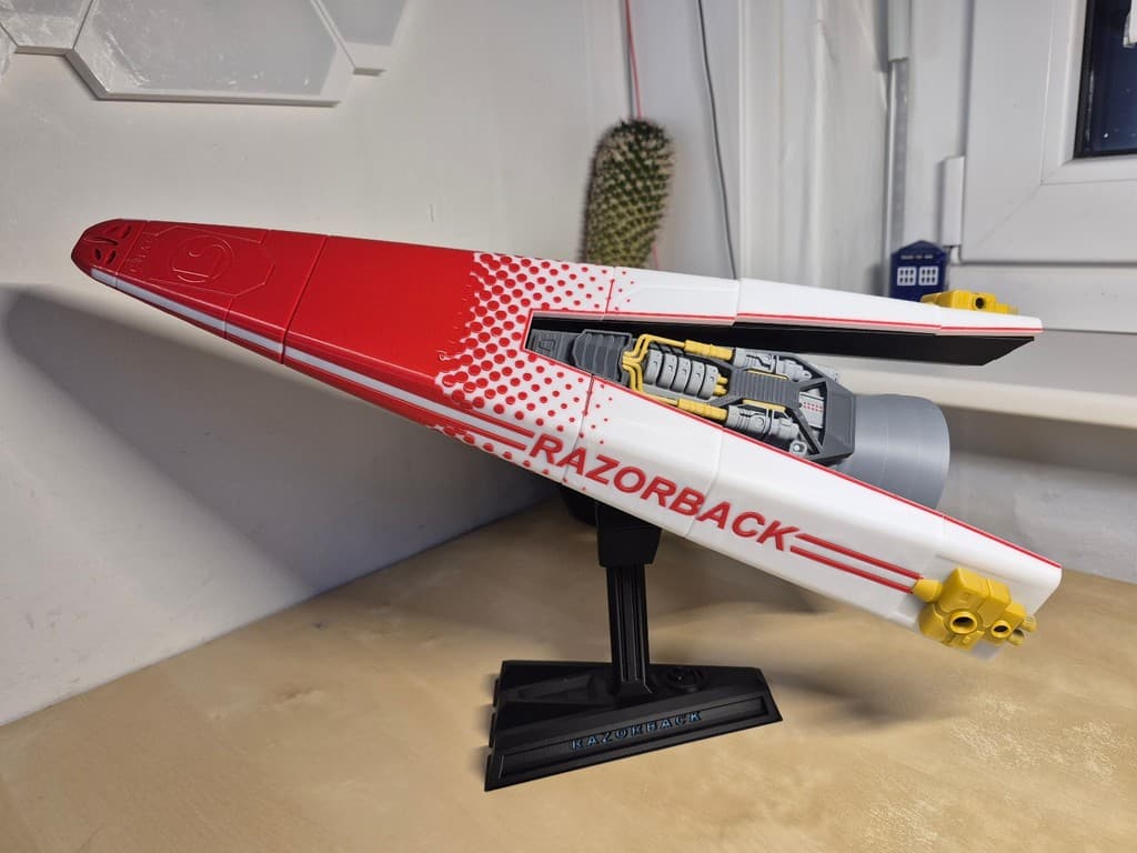 The Expanse – Razorback Racing Ship 3D Modell 40,5 x 15 cm