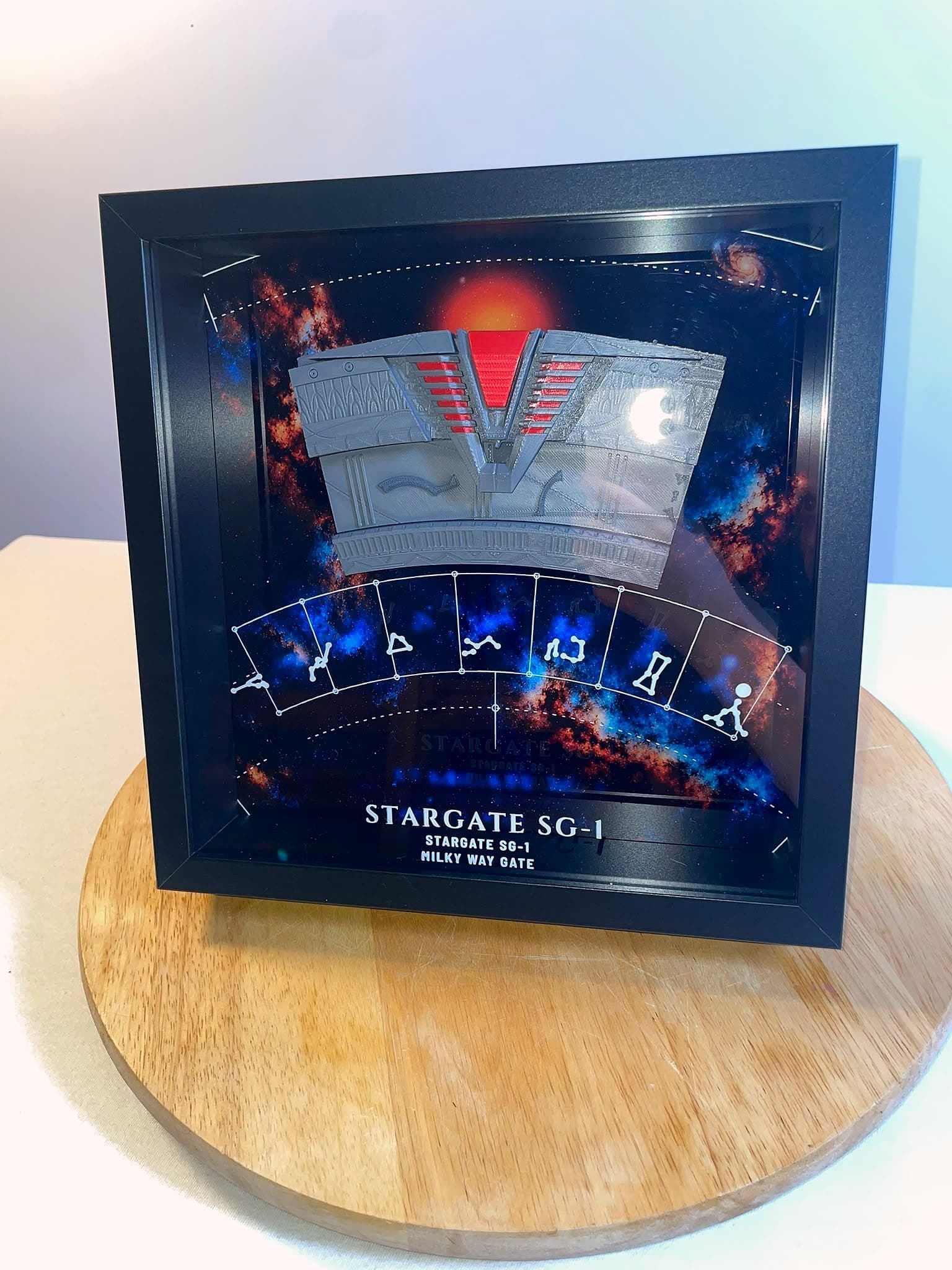 Stargate SG-1 Shadow Box 25×25 cm – Milky Way Gate – 3D Torsegment