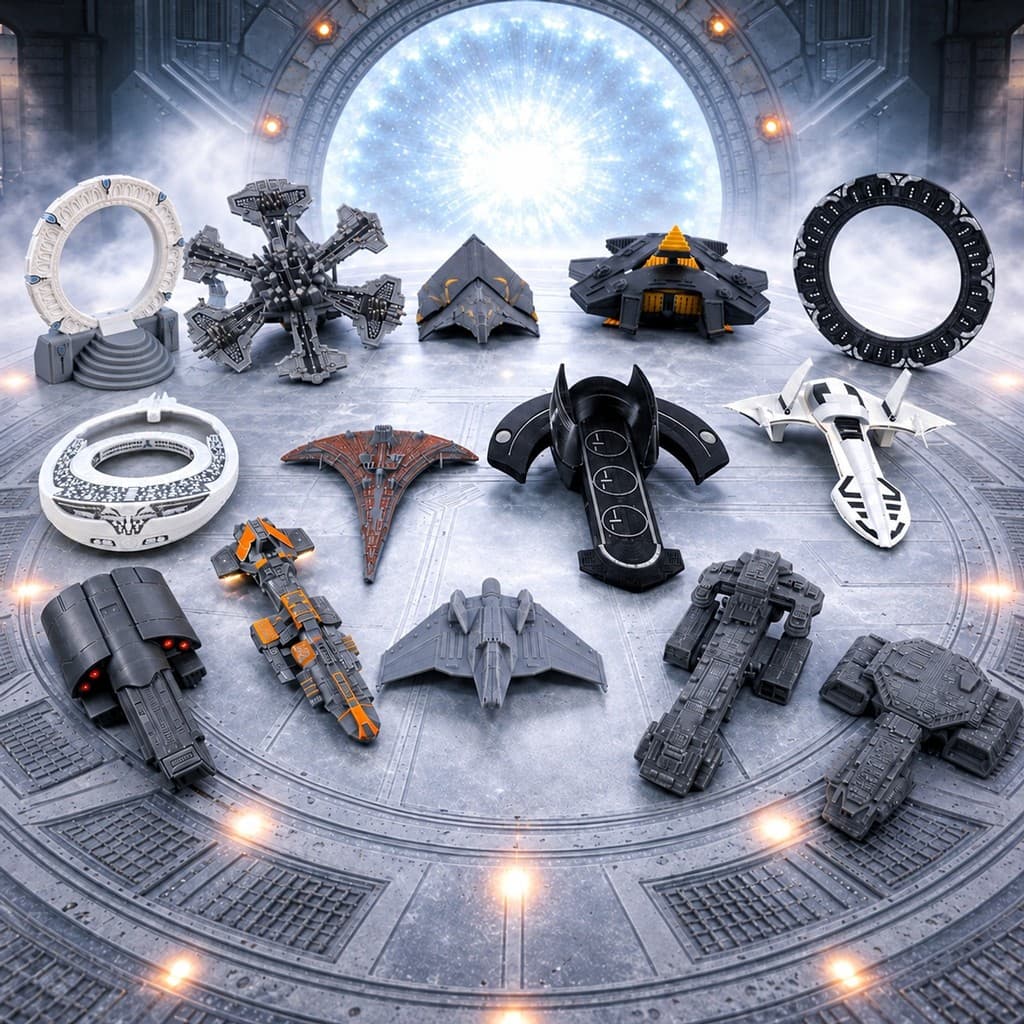 Stargate Schiffe Modell – Tauri Lantianer Goa’uld Asgard Auswahl