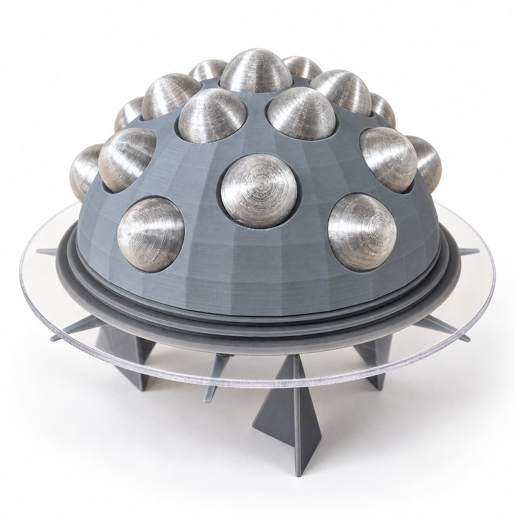 Raumpatrouille Orion Lancet 3D Modell 15 cm – mit Klarkuppeln