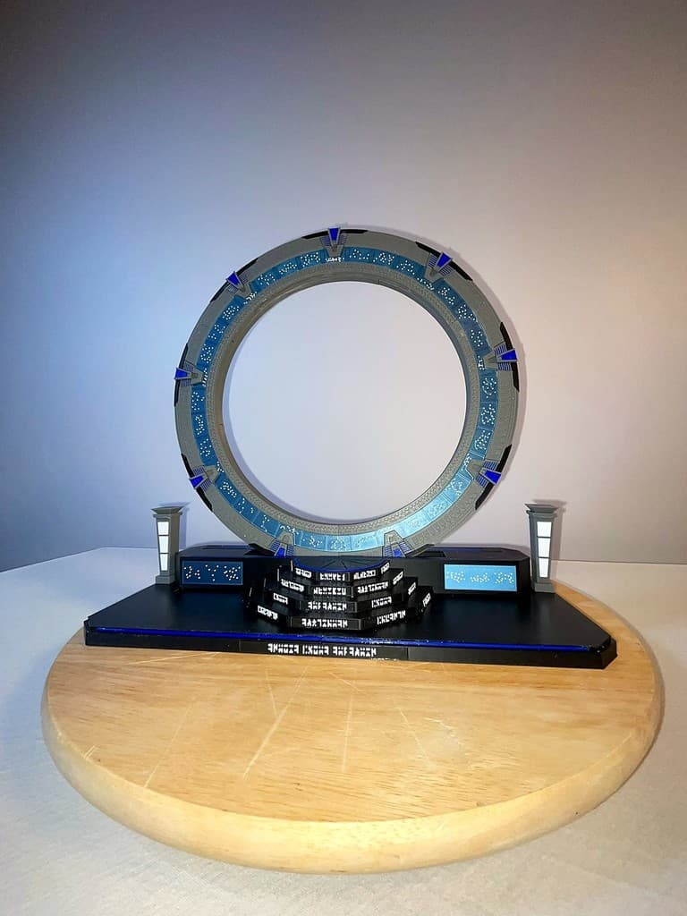 Stargate Atlantis Gate 30 cm mit Treppenpodest – 3D Modell