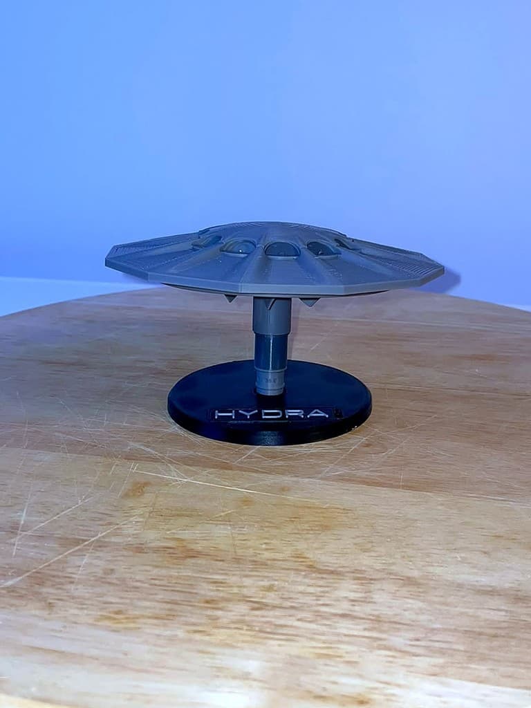 Raumpatrouille Orion Raumkreuzer Hydra 3D Modell 14 cm – 60er Stil